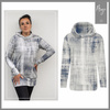 LANGES DAMEN HOODIE (MEGI) - BLÄTTER Ms. 9 - Sommersweat - XXXL