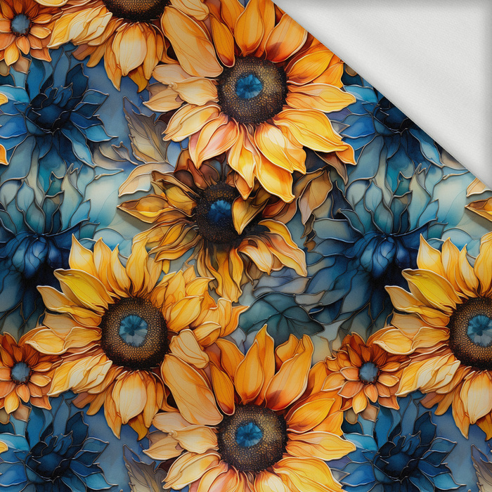 Sunflowers wz. 9 - dresówka pętelkowa