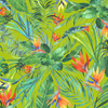 PARADISE JUNGLE / green - quick-drying woven fabric