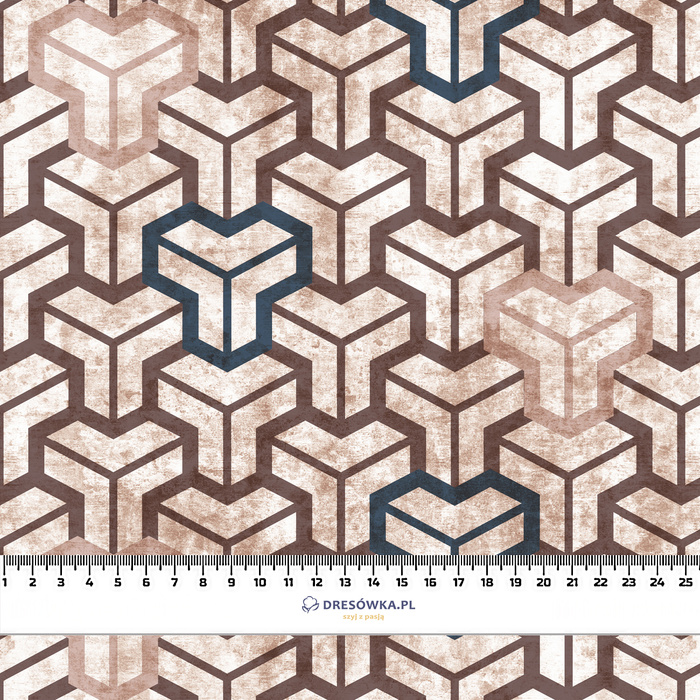 GEOMETRIC MINIMAL WZ. 12 - Upholstery velour 