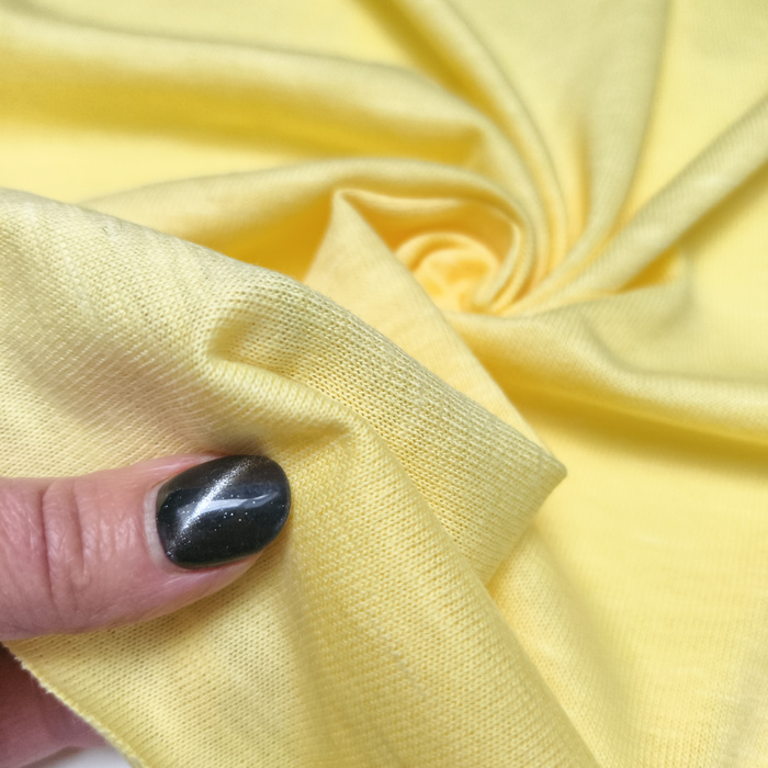 Baumwoll-Slubjersey mit Bio-Baumwolle 170g - GELB D-52