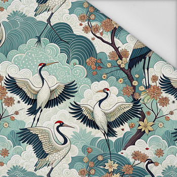 Japanese Garden wz.2  (birds) - Waterproof woven fabric