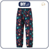 SOFTSHELLOVÉ DĚTSKÉ KALHOTY (YETI) - FOLKOVÍ PTÁCI / navy (86-92)