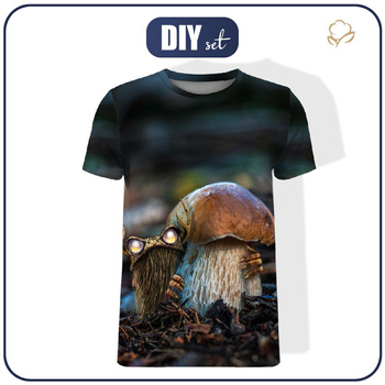 T-SHIRT MĘSKI - BOROWIEC WIELKI - zestaw do uszycia XXL