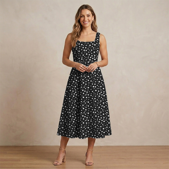 POLKA DOTS WZ. 10 - Hydrophobic brushed knit