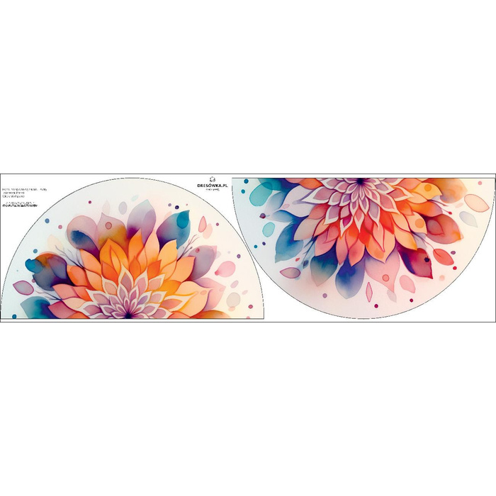WATERCOLOR FLORAL WZ. 6 - mały panel na spódnicę z koła