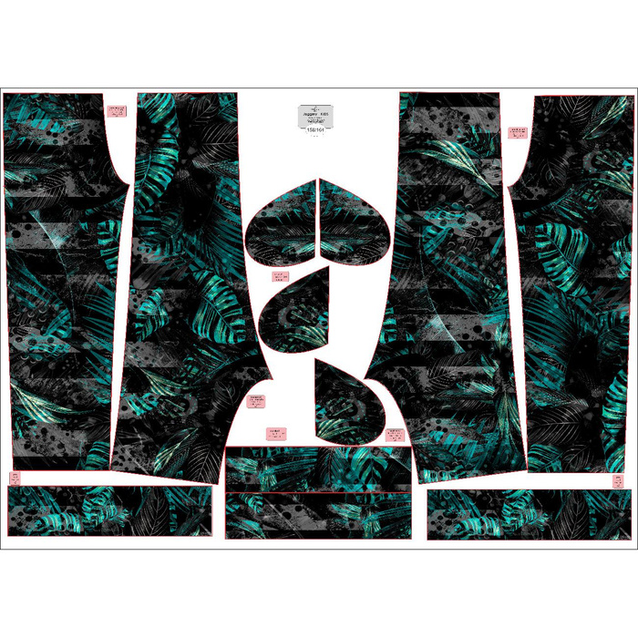 KINDER JOGGINGHOSE (ROBIN) - JUNGLE ZEBRA - Nähset (122/128)