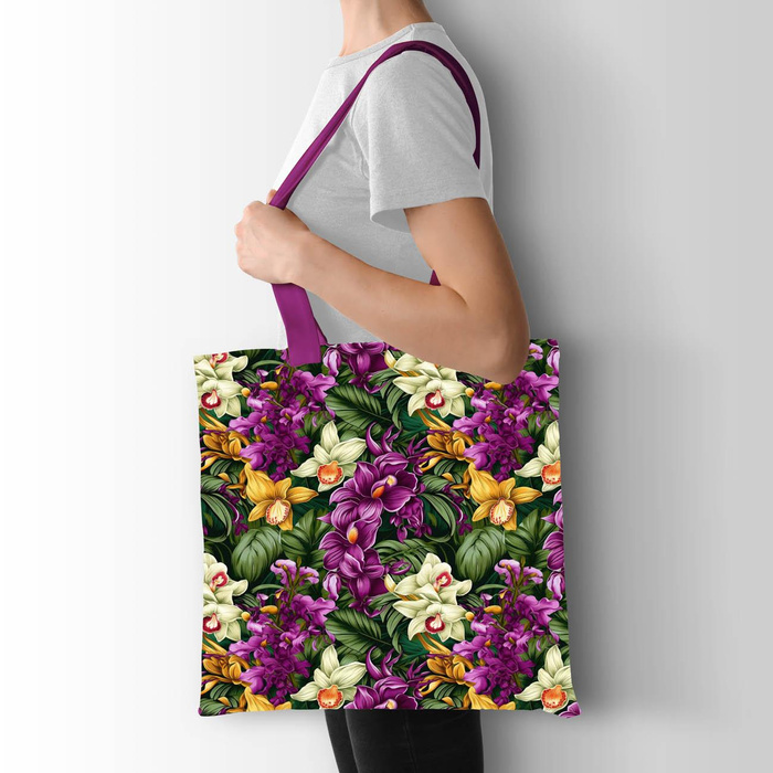 EXOTIC ORCHIDS PAT. 7 - Cotton woven fabric