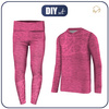 Thermo dívčí sada (NANCY) - MELANGE FUCHSIA - Sada šití