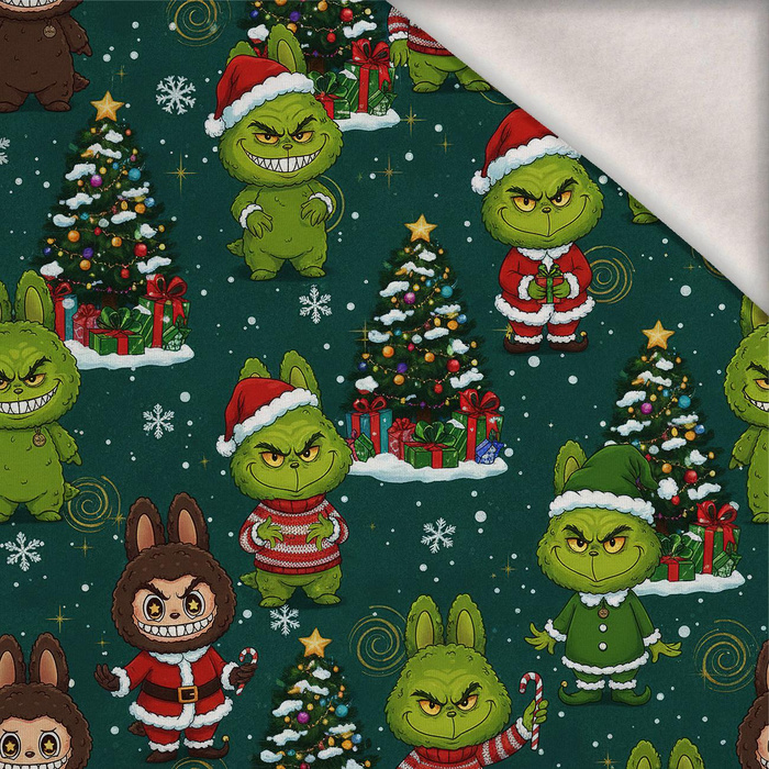 Creepy Cute Christmas WZ.3 - teplákovina počesaná s elastanem ITY