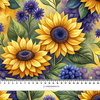 SUNFLOWERS wz. 4 - lycra 300g