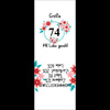 Mädchen Textillabel "BLUMEN" DE - Größe 80 - 9 Stck Set