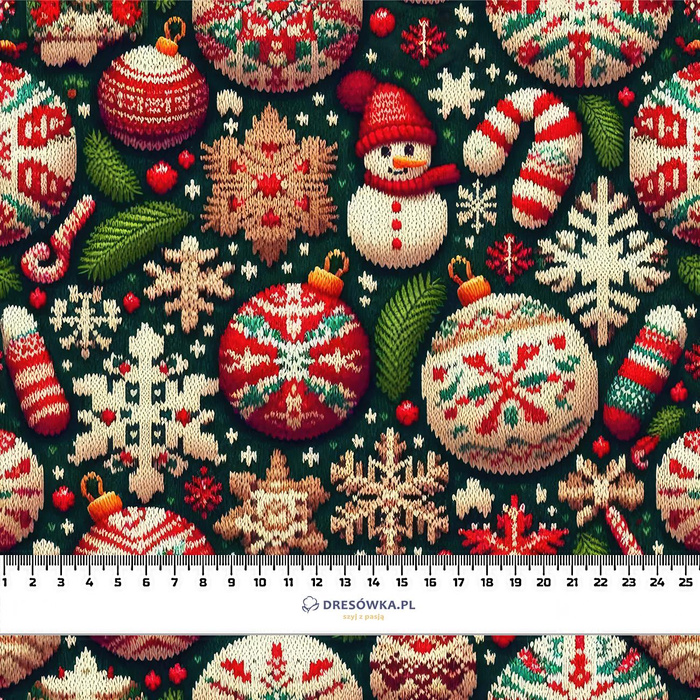 CHRISTMAS SWEATER wz.15- Welur tapicerski