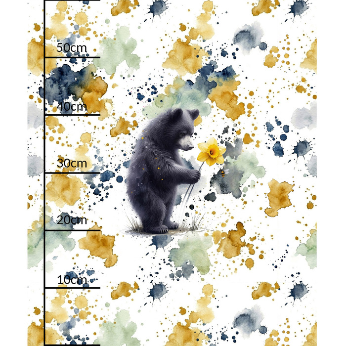 BEAR WZ. 1 - panel (60cm x 50cm) SINGLE JERSEY