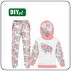 DRES DZIECIĘCY (OSLO) - KWIATY DZIKIEJ RÓŻY wz. 1 (KWITNĄCA ŁĄKA) - dzianina pętelkowa (122/128)