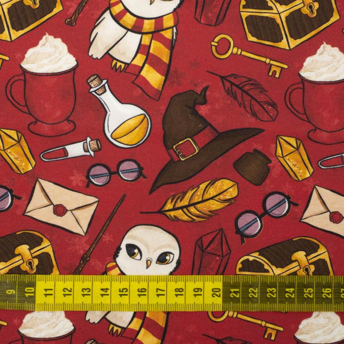 ZAUBER MIX M. 2 (ZAUBERSCHULE) / rot - Thermo lycra