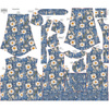 DAMEN BOMBERJACKE (KAMA) - WHITE FLOWERS M. 4 - Nähset L