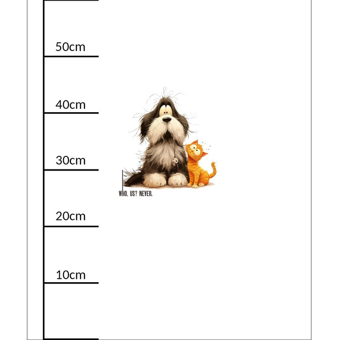 CUTE ANIMALS wz.18 - panel (60cm x 50cm) SINGLE JERSEY