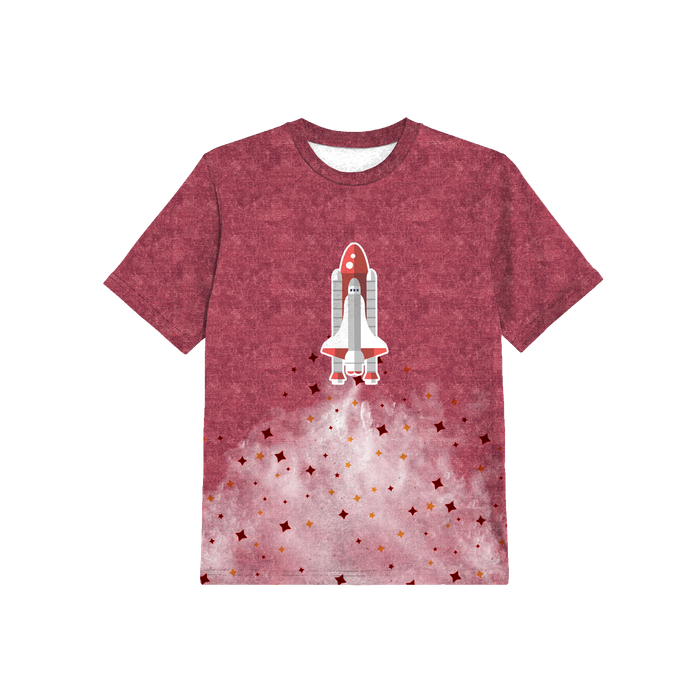 2-PACK - KINDER T-SHIRT  - RAKETE UND JEEP - Nähset (104/110)