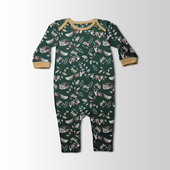 FOX TIME / BOTTLED GREEN (INTO THE WOODS) - Waterproof woven fabric