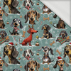 DOGS WZ. 3 / CHRISTMAS - looped knit fabric