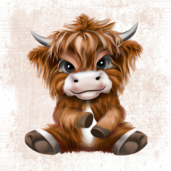 BABY BULL - Panel (75cm x 80cm)