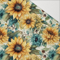 Sunflowers wz. 8 - Hydrophobic brushed knit