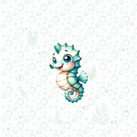 SEAHORSE (SEA ANIMALS M. 2) - Paneel (60cm x 50cm) Panama 220g