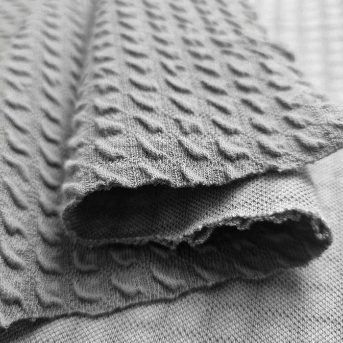 3D knitwear - cotton jacquard/ D-190 ECO MELANGE