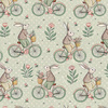 HAPPY BUNNY WZ. 2 - Muślin bawełniany
