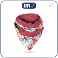 KNOPFSCHAL - WILDROSE M.3 (AUF DER WIESE) - Nähset