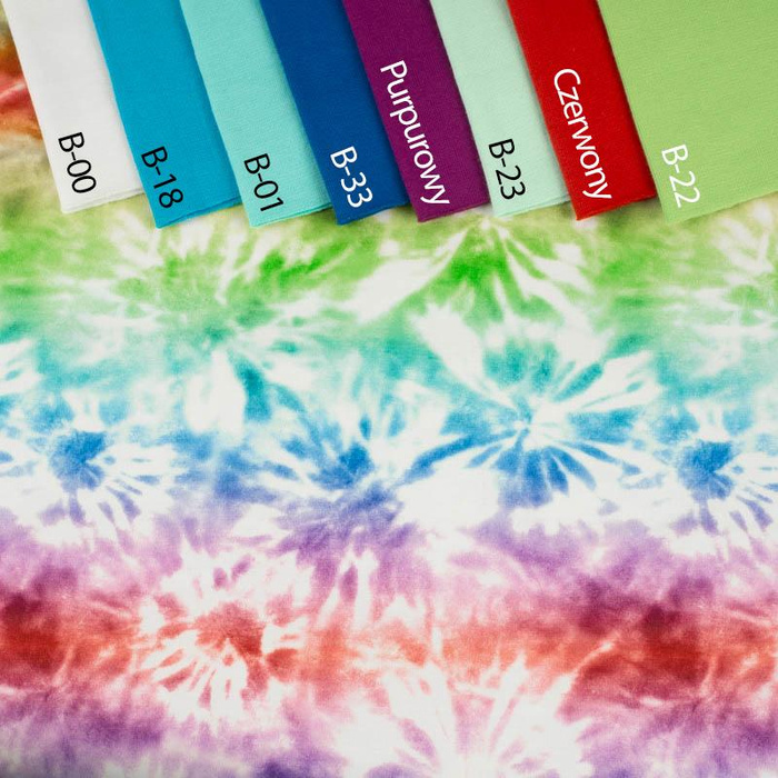 BATIK pat. 1  / rainbow - single jersey with elastane 