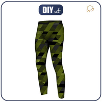 MEN’S THERMO LEGGINGS (JACK) - GEOMETRIC CAMOUFLAGE pat. 2 - sewing set XL