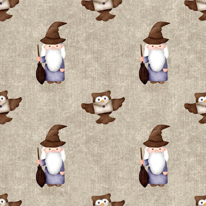 WIZARDS / owls (MAGIC SCHOOL) / ACID WASH BEIGE