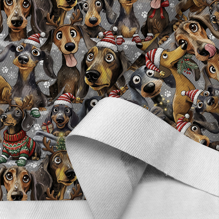 DOGS WZ. 1 / CHRISTMAS - Cotton drill