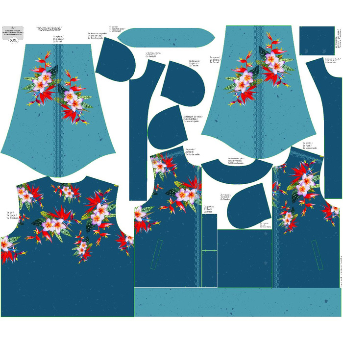 WOMEN’S BOMBER JACKET (KAMA) - STRELITZIA - sewing set XL