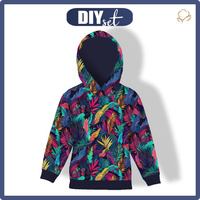 KINDER HOODIE (ALEX) - COLORFUL LEAVES - Nähset