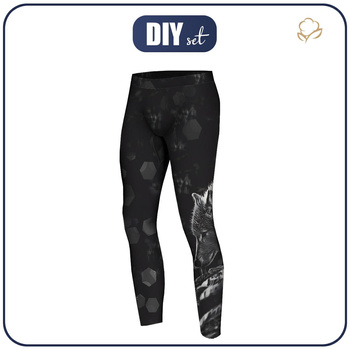 THERMO LEGGINSY MĘSKIE (JACK) - WILK POLARNY - zestaw do uszycia