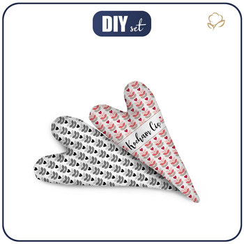 DEKORATIVNÍ SRDÍČKA - KOCHAM CIĘ / TULIPANY