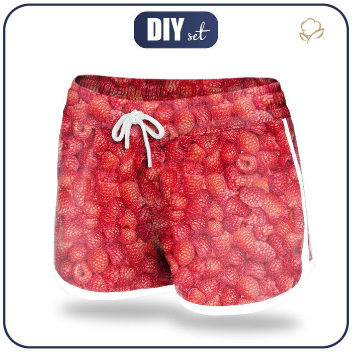 Women’s boardshorts - RASPBERRIES XL