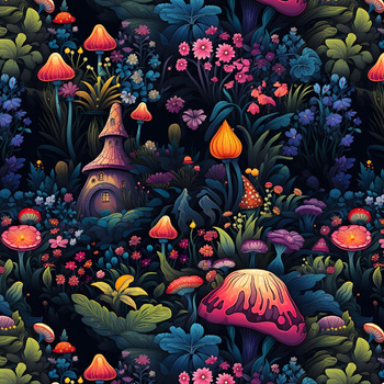 FAIRY WORLD wz.2 (GARDEN) - Krepp