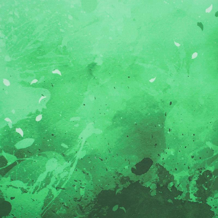 SPECKS (green) - panel looped knit