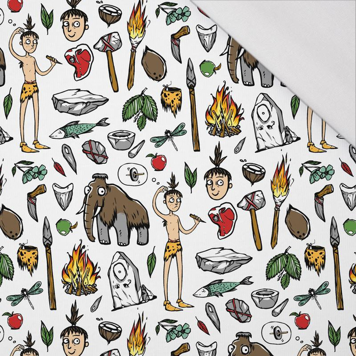 JASKINIOWCY / biały - single jersey z elastanem