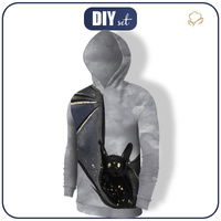 HERREN HOODIE (COLORADO) - FLEDERMAUS / CAMOUFLAGE m. 2 / grau - Nähset M