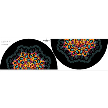 AFRICAN MANDALA - panel na spódnicę z koła M