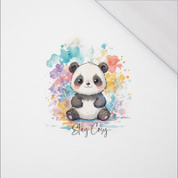 CUTE PANDA - panel (60cm x 50cm) SINGLE JERSEY