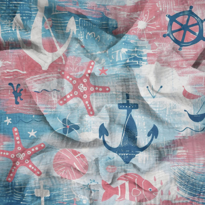 MARINE pat. 5 - Cotton muslin