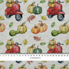 PUMPKINS ON THE SCOOTER (leaves) (PUMPKIN GARDEN)/ melange light grey 