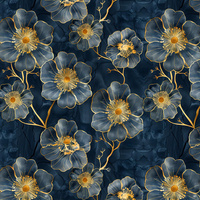 FLOWERS wz.20- single jersey s elastanem ITY