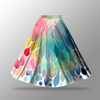WATERCOLOR FLORAL WZ. 7 - skirt panel "MAXI"